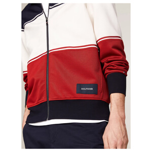 Tommy Hilfiger Logo Patch Colour-Blocked Track Jacket